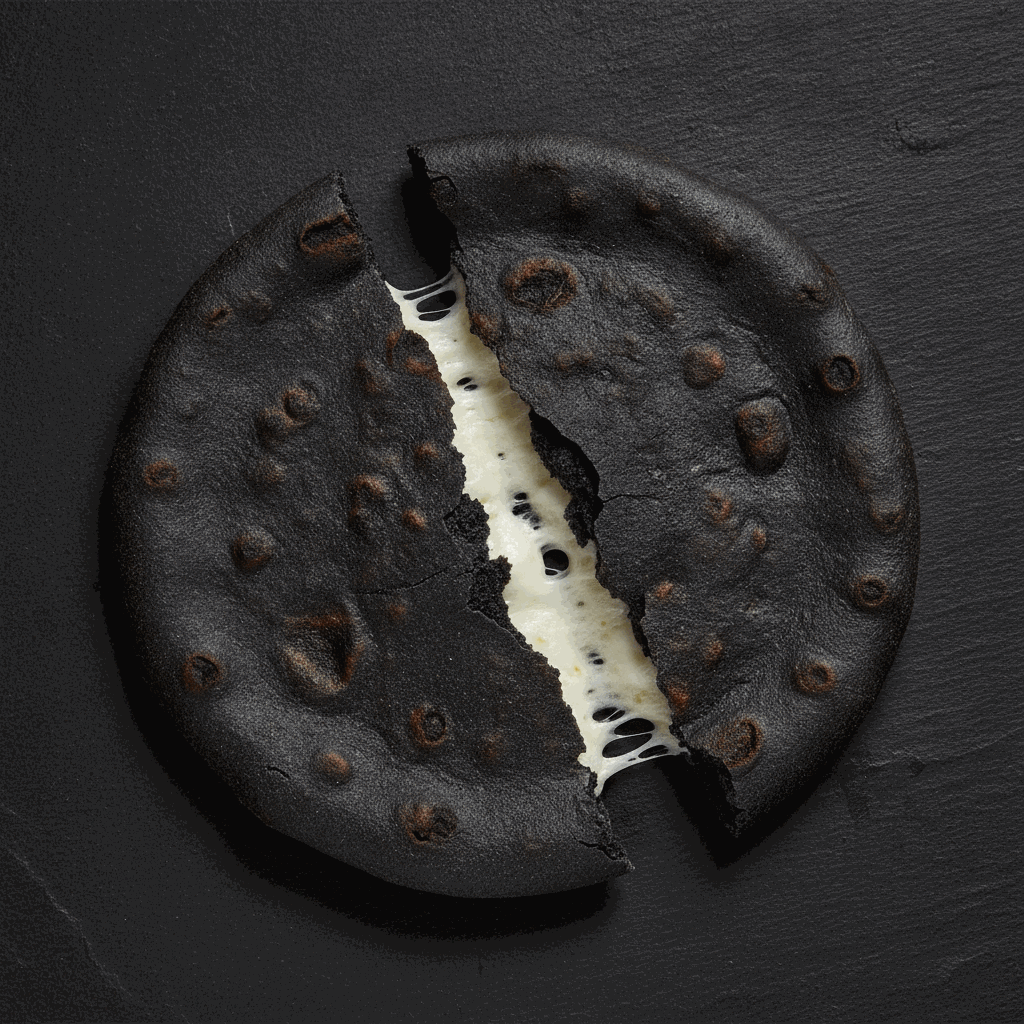 Black Naan NBK, cheese naan à la pâte noire, fromage fondu